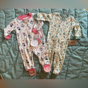 Adorable Baby Zip-Up Pajamas Set